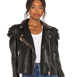 Revolve/BlankNYC Lonestar Puff Sleeve Faux Leather Jacket